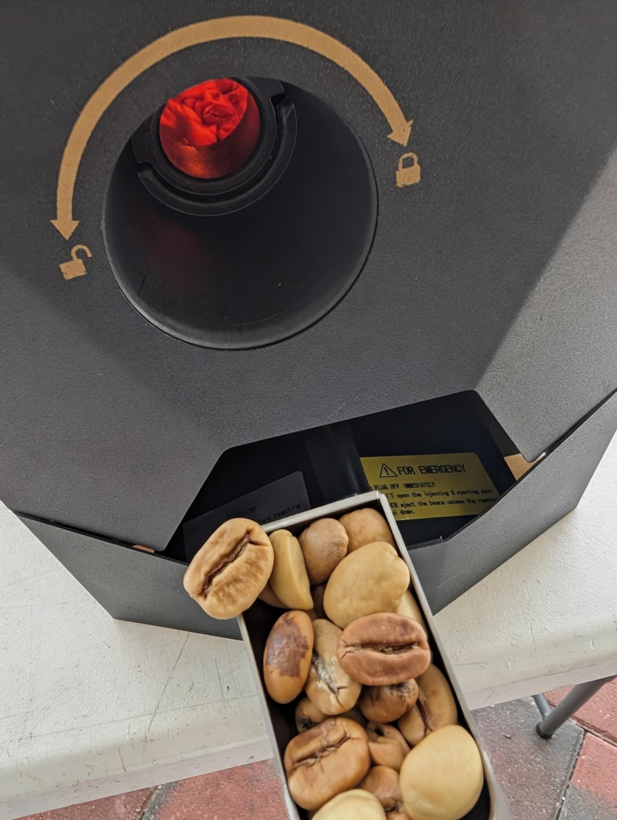 500g Automatic Coffee Roaster Machine for Home Use Wth Smoke Filter(Suitable for Light Roasting), The Smoke Pipes (Suitable for Medium and Dark Roasting) and Chaff Collector customer photo 2