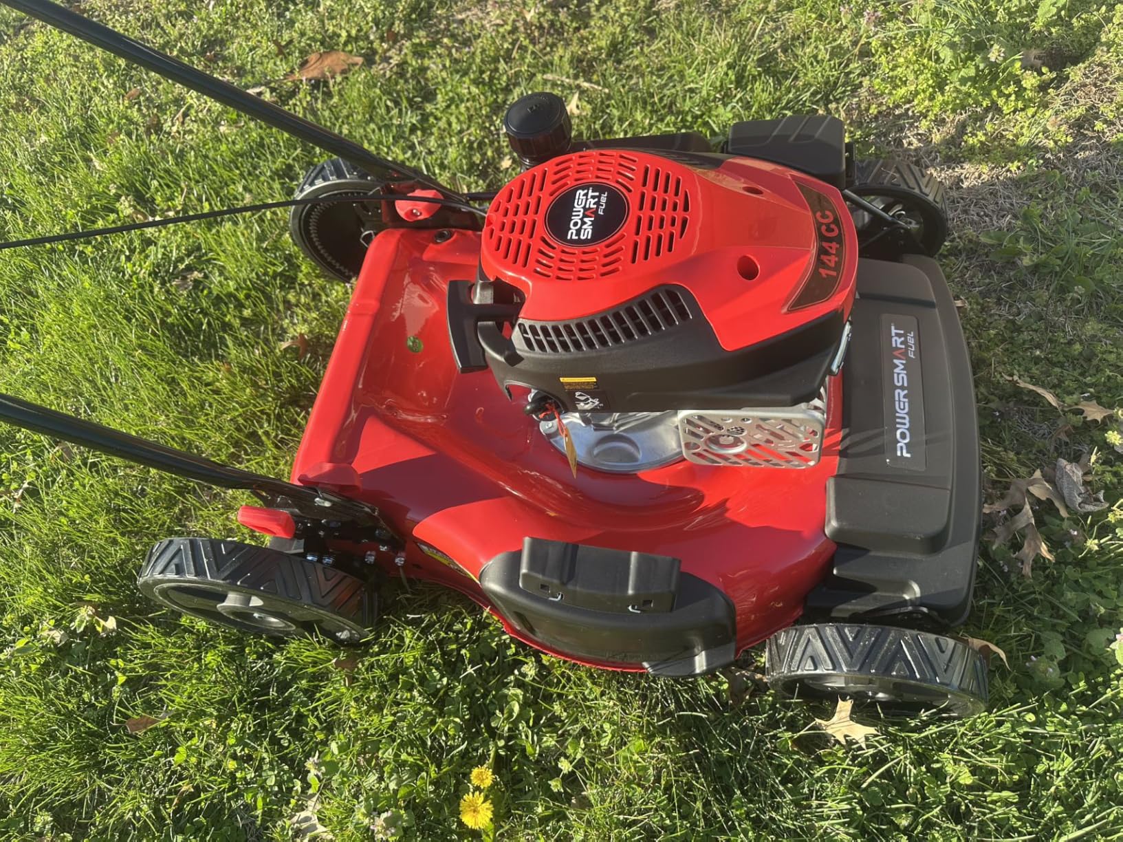 PowerSmart 21-Inch Gas Lawn Mower, 144cc 4-Cycle OHV Engine, Push Mower with Mulching & Side-Discharge, 6 Cutting Heights customer photo 2