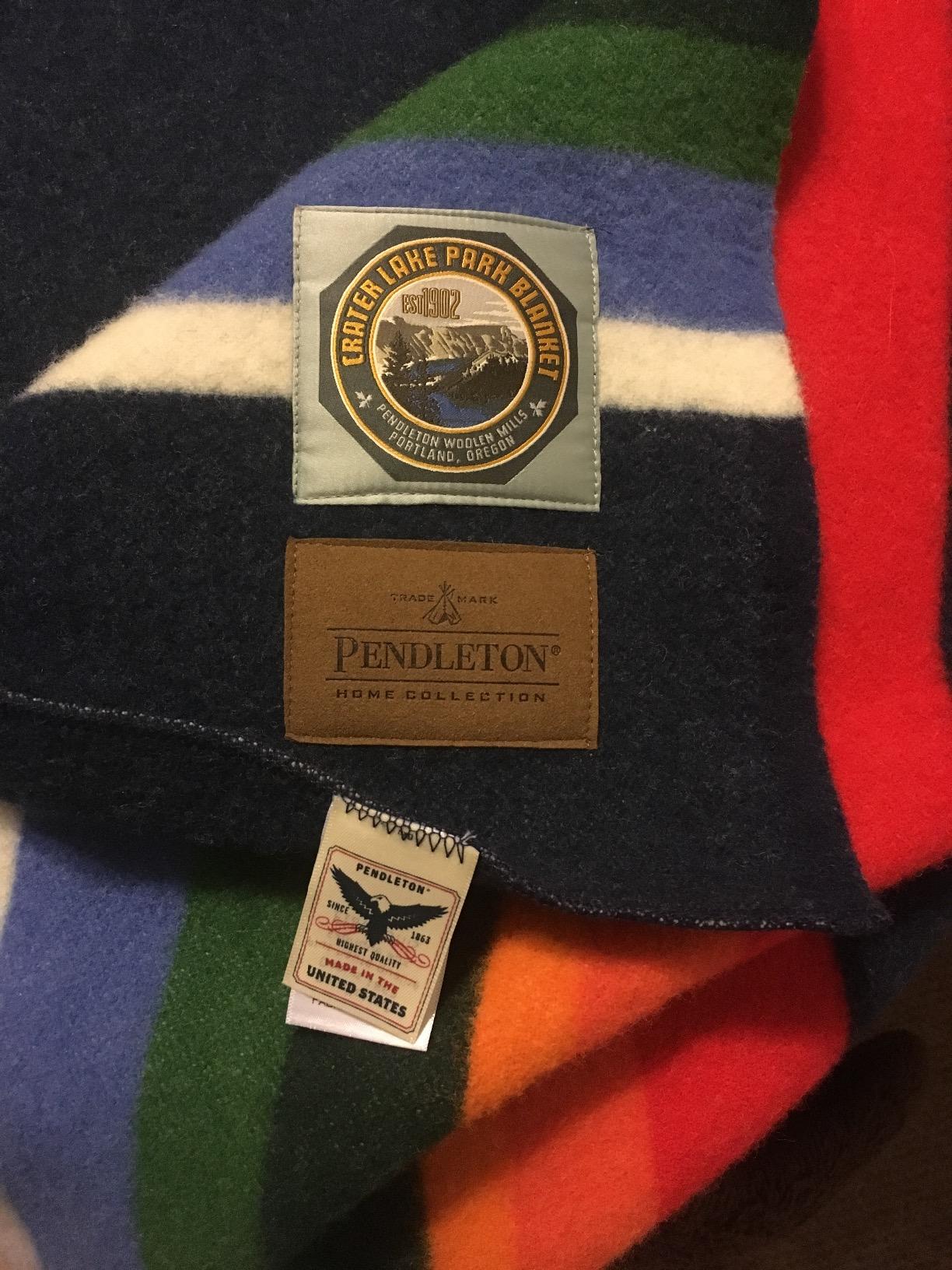 Pendleton National Park Blanket, 100% Wool Blanket, Iconic Park Stripes customer photo 2