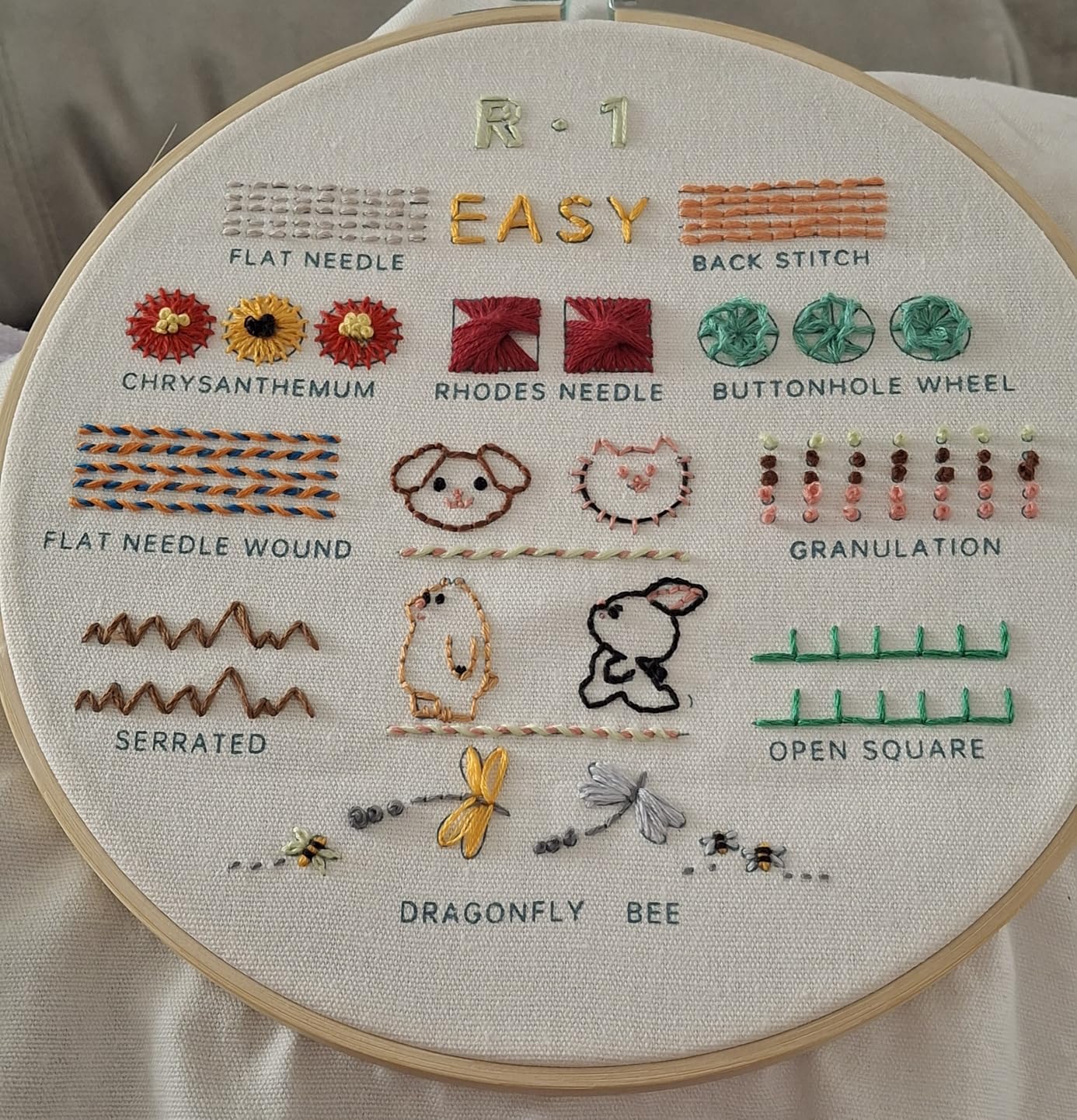 CYANFOUR Embroidery Kit for Beginners with Step-By-Step Guidance & Videos | 4 Stages to Learn 38 Stitches, Includes Multiple Accessories, Gift for Craft Lovers customer photo 2