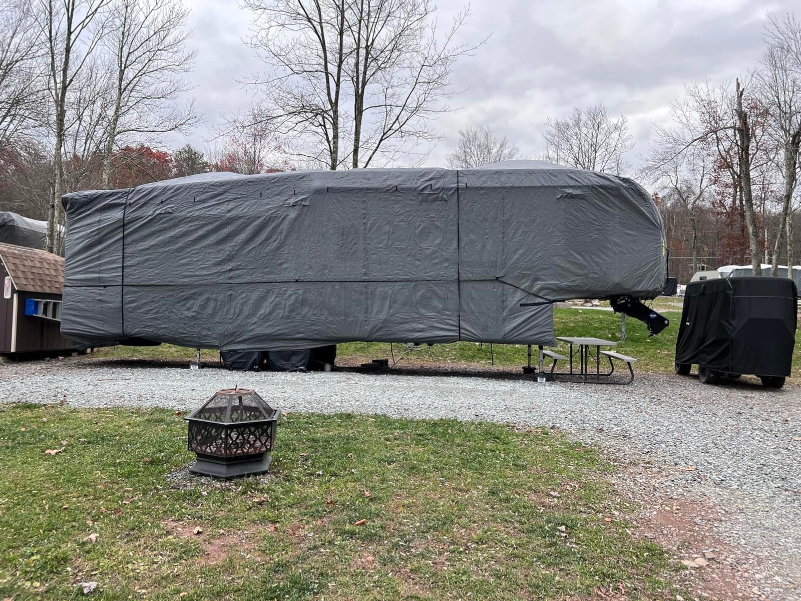 RVMasking Travel Trailer RV Cover, 9-Layer Heavy Duty Waterproof,22-24ft customer photo 1