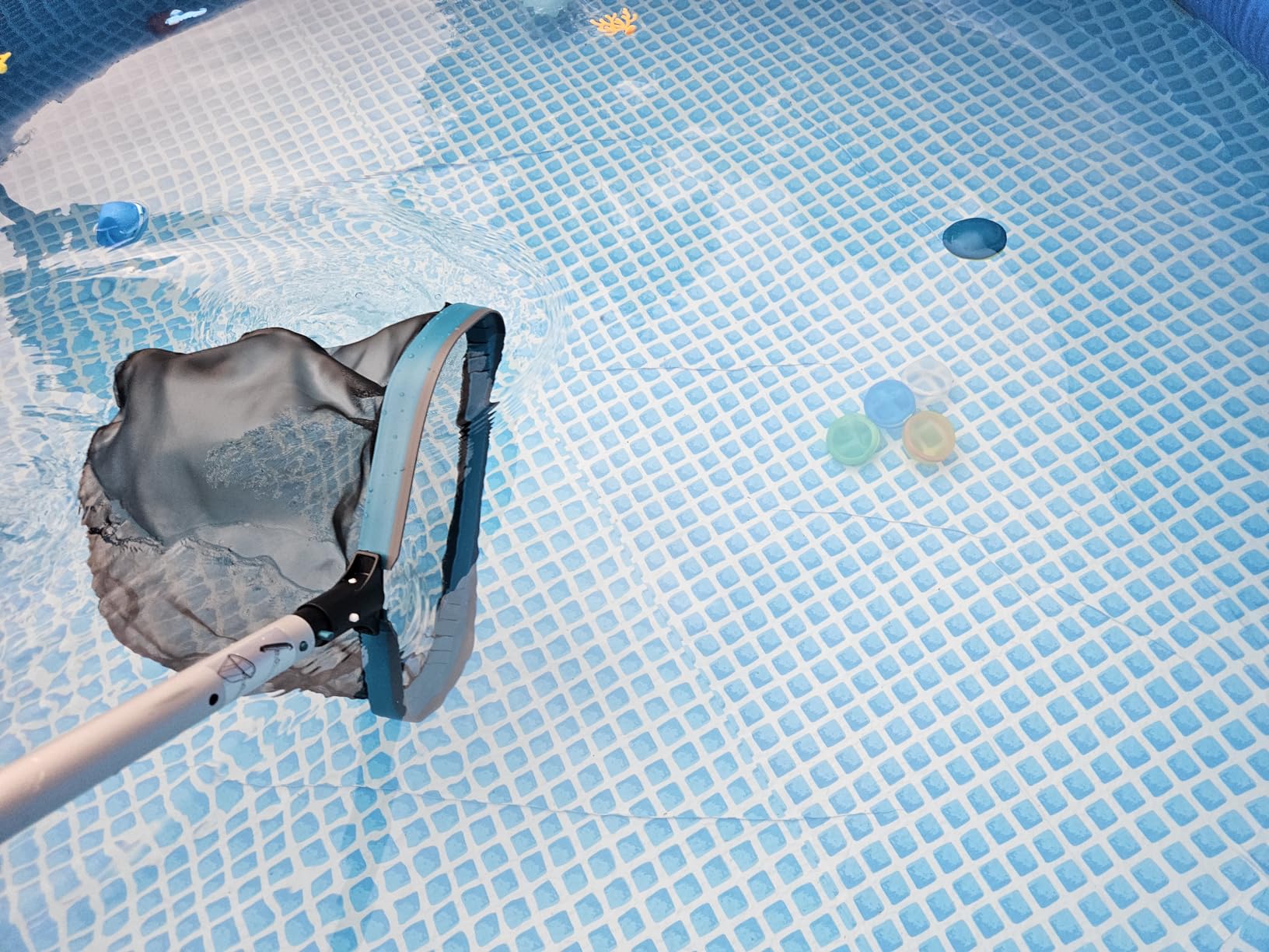 Swimming Pool Cleaning Kit - Pool Skimmer Rake Net with Pole and Brush Head customer photo 1