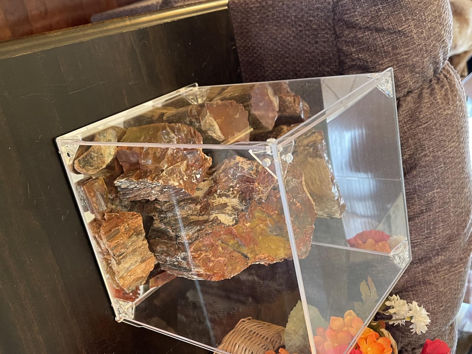 Acrylic Display Case with Mirrored Back & Base, Magnetic Door (8x8x12inch) | UV Protected Clear Acrylic Box, Dustproof Display Box Showcase, Alternative Glass Box for Collectibles, Figures, Models, Toys customer photo 1
