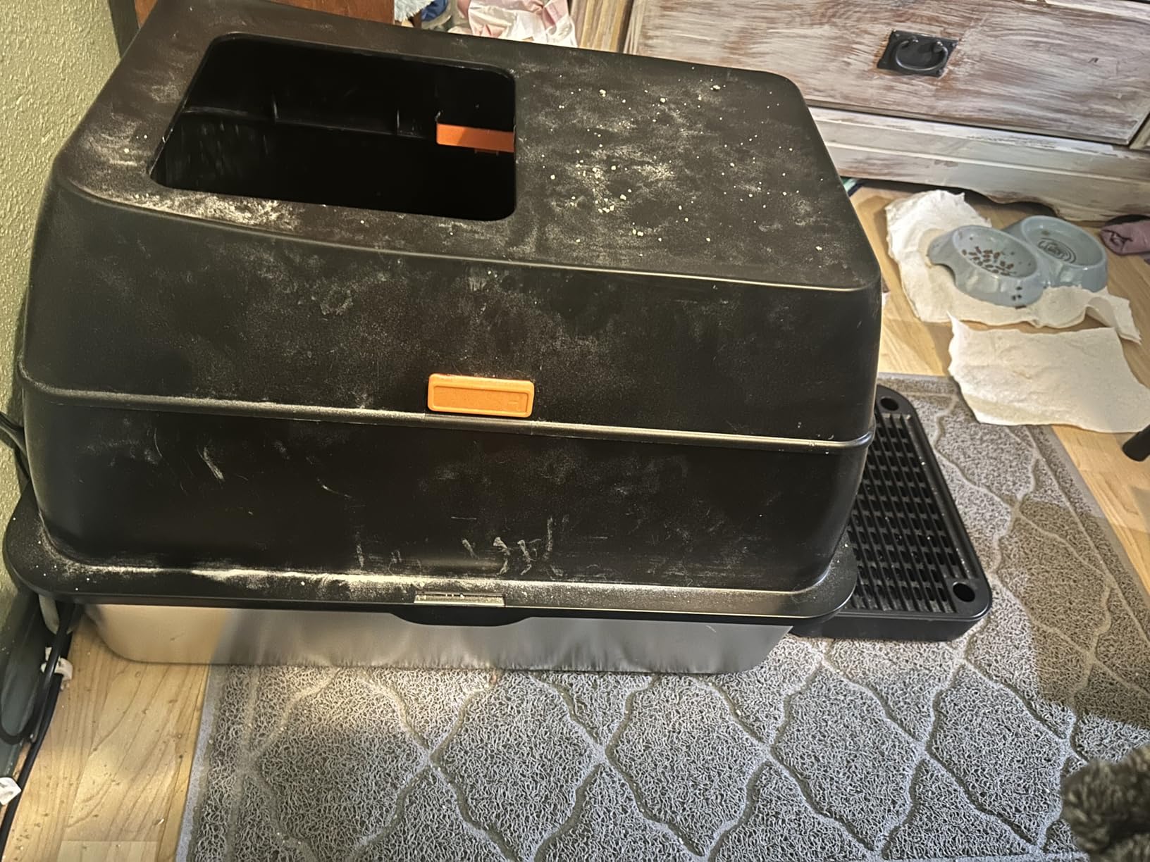 Lobeve Extra Large Stainless Steel Litter Box with Lid, Easy-Clean Pan customer photo 2