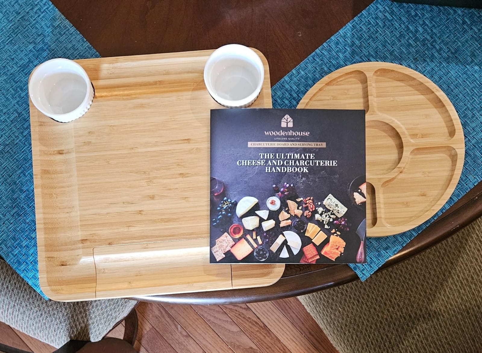 Bamboo Charcuterie Boards Gift Set - Meat and Cheese Tray with Utensils customer photo 1