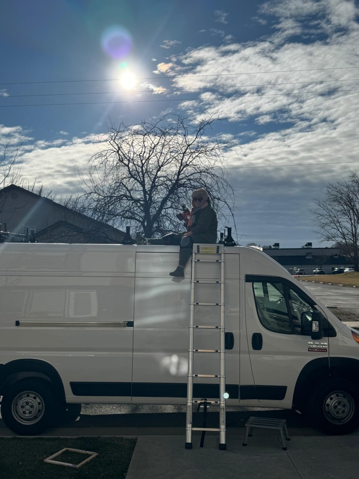 Telescoping Ladder,12.5 FT Extension Ladder, Heavy Duty 330lbs Max Capacity customer photo 1