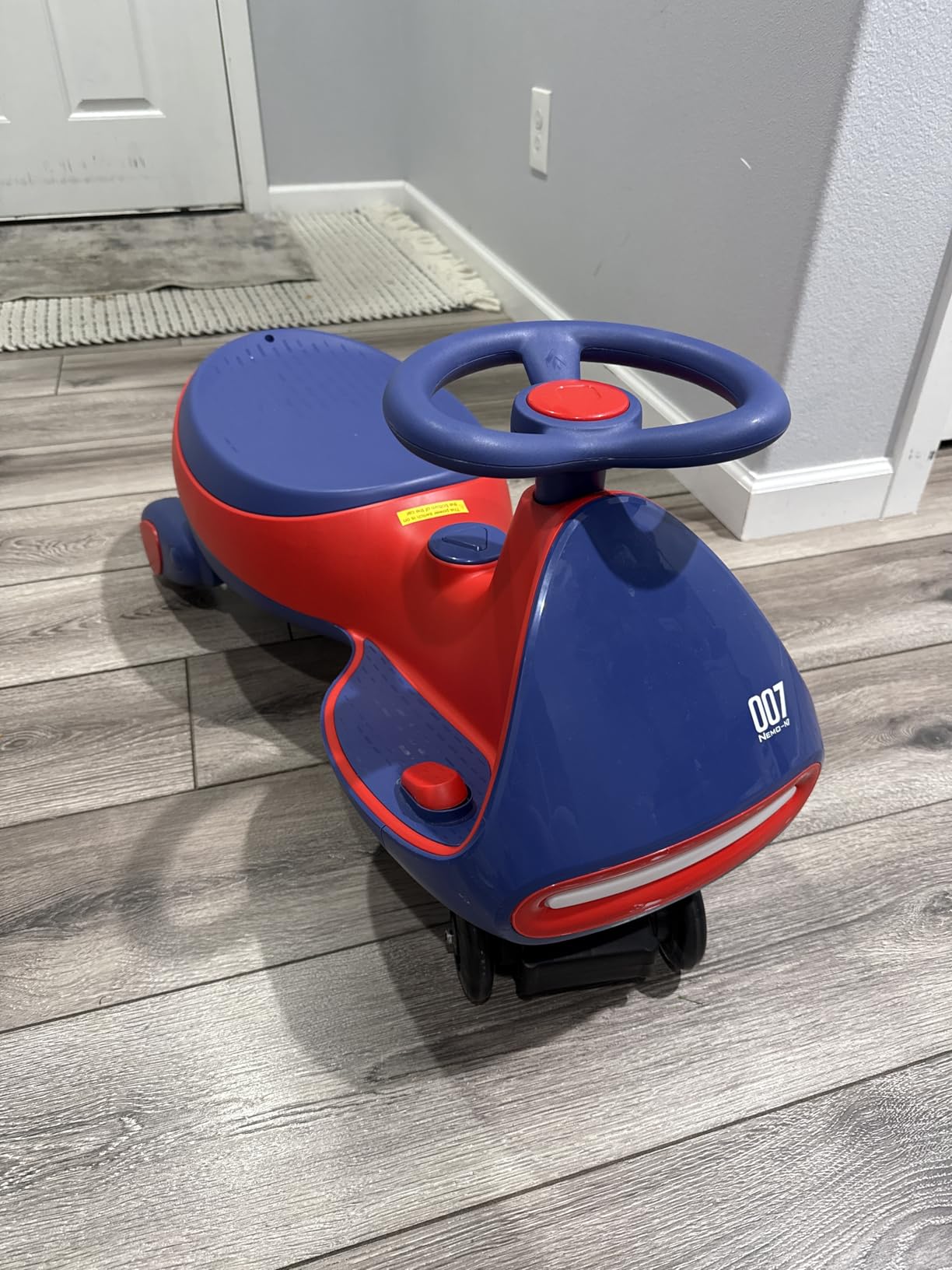 FanttikRide N7 Pro Electric Wiggle Car, Flashing Wheels, for Ages 3+, Blue | Max 4 Mph, Anti-Rollover, Kids Car with Bluetooth, Ride on Car with 150 Lbs, Easy Assembly, Indoor / Outdoor, CyberWiggle customer photo 1