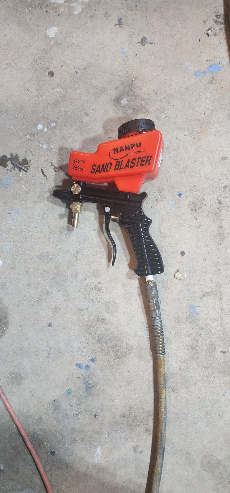 NANPU Light-Duty Air Sandblaster Gun Kit with Siphon & Gravity Feed, Ceramic Nozzle customer photo 2