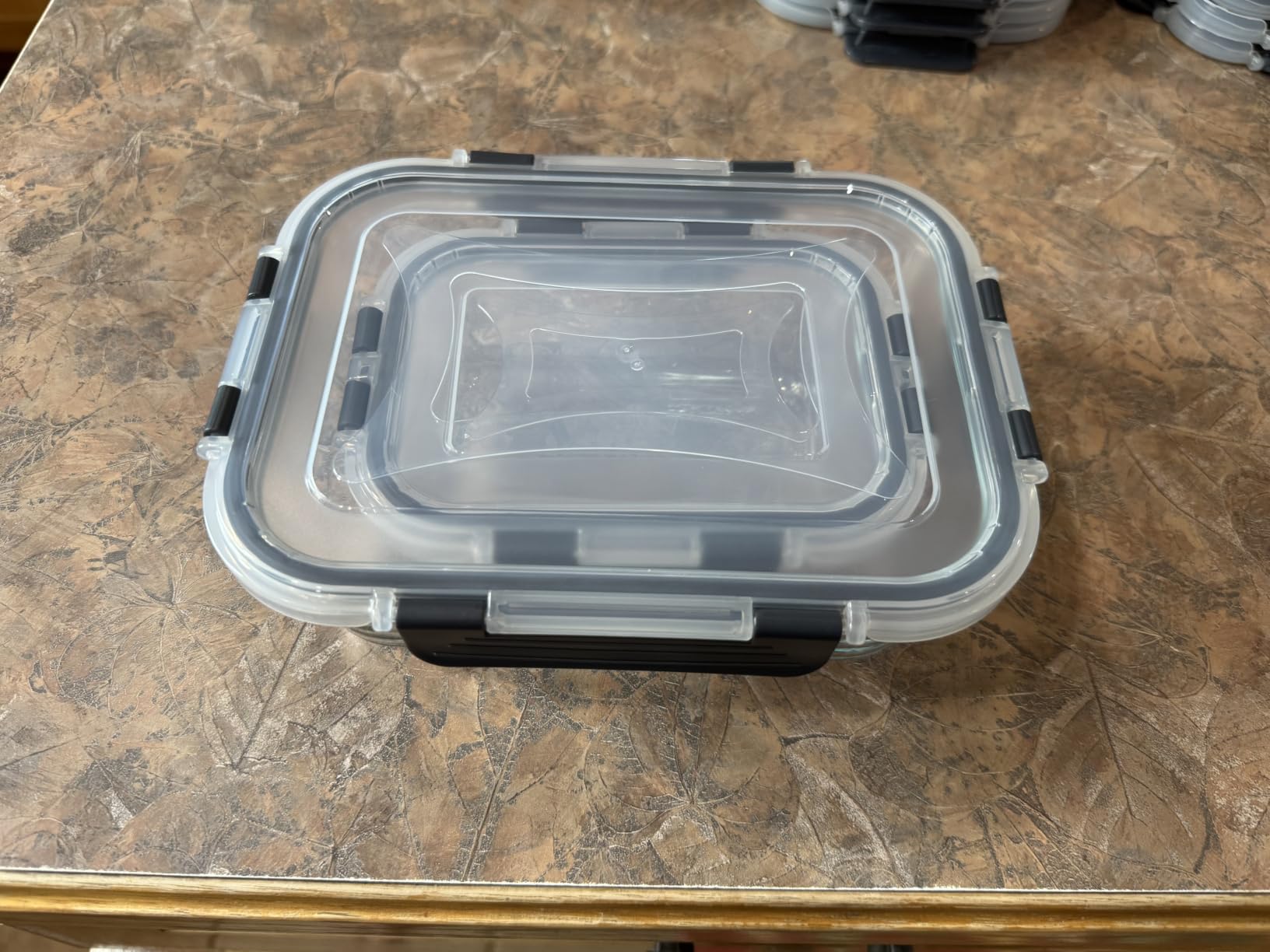 Skroam 10 Pack Glass Meal Prep Containers, 22 OZ Glass Airtight Food Storage Containers with Lids, Pantry Kitchen Storage Containers for Lunch, Food Storage, Meal Prep, Lunch Bento Boxes customer photo 1