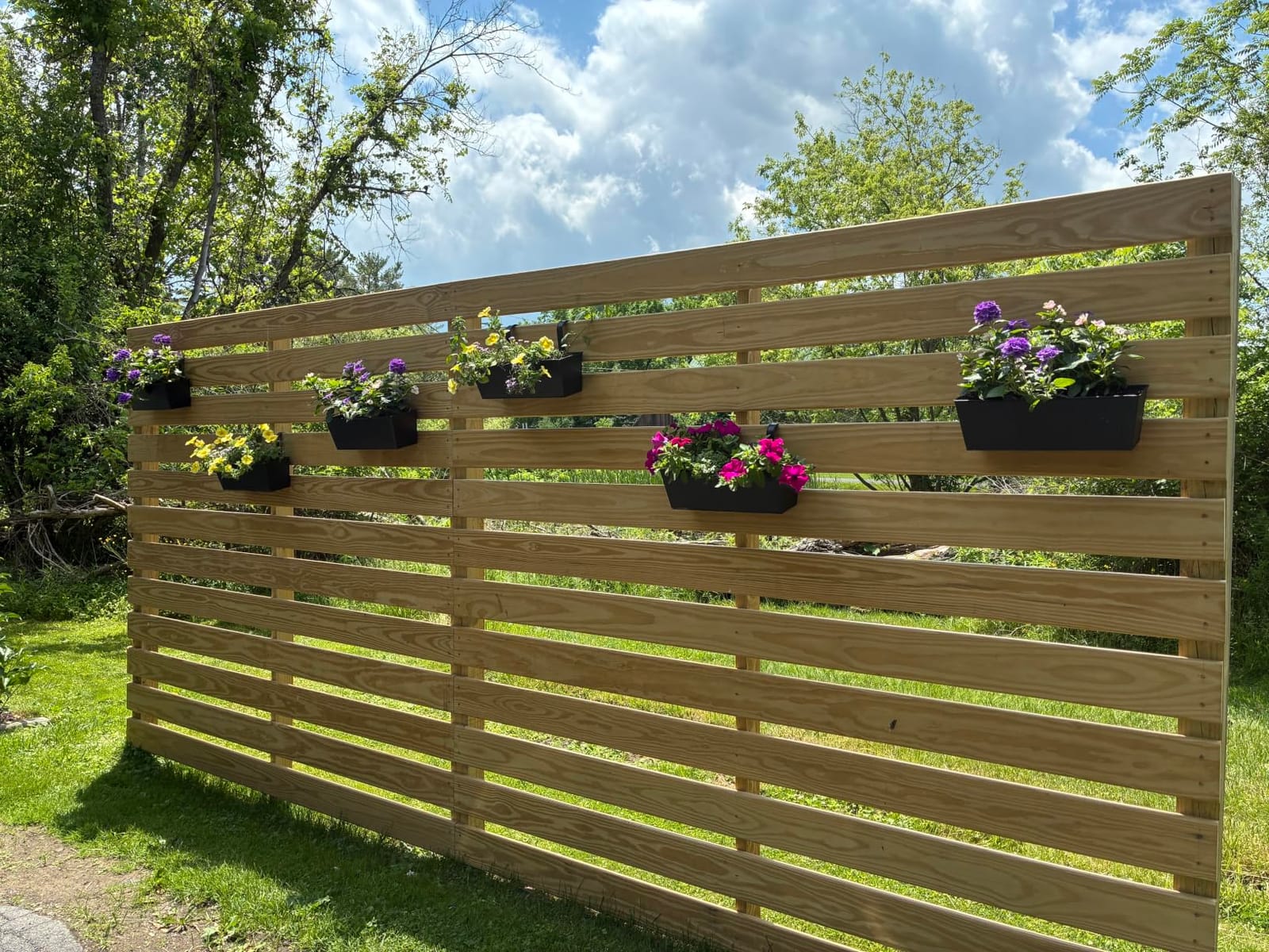16 Inch Railing Planters Box Metal Hanging Flower Pot 5 Pcs customer photo 2