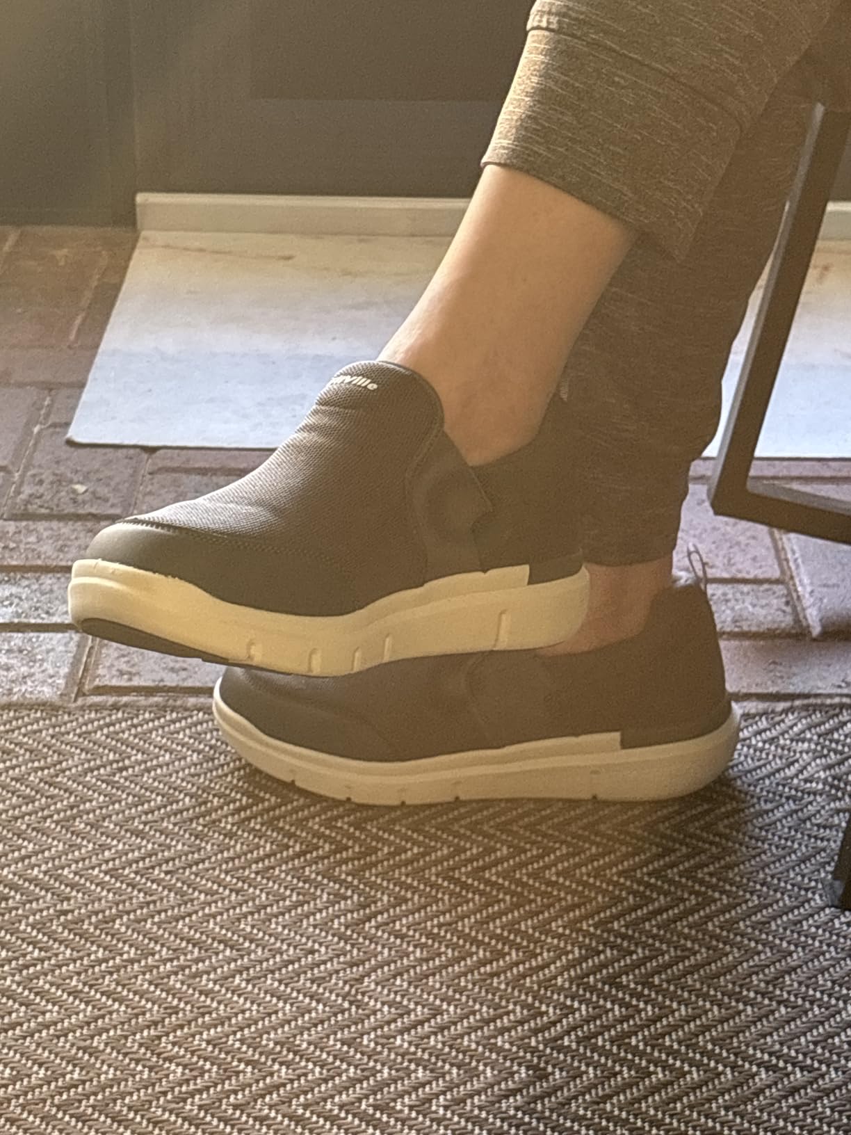 FitVille Men's Extra Wide Slip on Walking Shoes, Lightweight Non-Slip Breathable Casual Loafers for Standing All Day customer photo 2