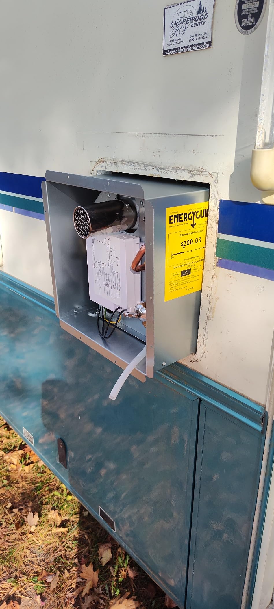 Ranein RV Tankless Water Heater, 65,000 BTU, 3.9 GPM, CSA, Model RA65EH customer photo 1