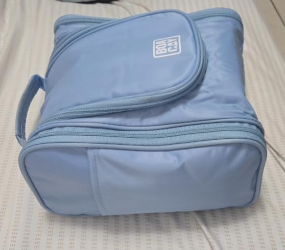 BOACAY Hanging Travel Toiletry Bag for Women and Men, Makeup Bag, Bathroom & Shower Organizer Kit for Accessories, Cosmetics, Travel Essentials customer photo 1