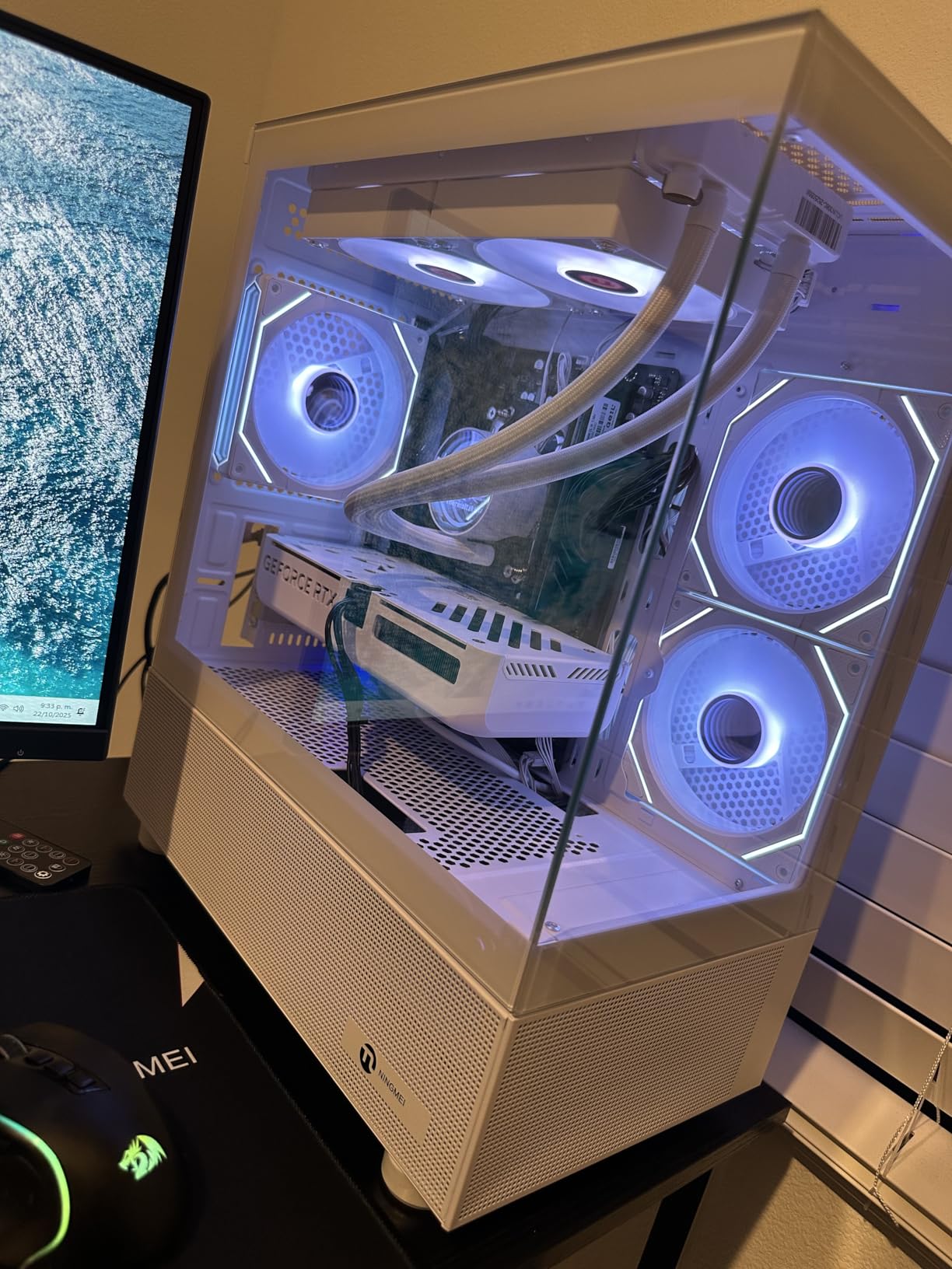 NINGMEI Prebuilt Gaming PC AMD Ryzen 7 5700X RTX 5060Ti 8GB customer photo 2