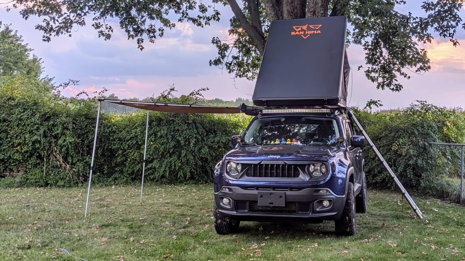 SanHima Hotham Rooftop Tent Hard Shell, Aluminium Roof Top Tent for Car SUV Truck customer photo 1