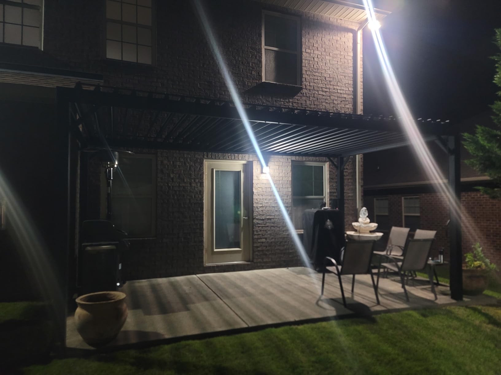 Backyard Discovery Sarasota 12' x 10' Galvanized Steel Louvered Pergola Kit with Adjustable Roof, Shade, Rain Protection, High-Wind Rating, Gutter System for Outdoor Patio, Garden, Deck, Entertaining customer photo 1