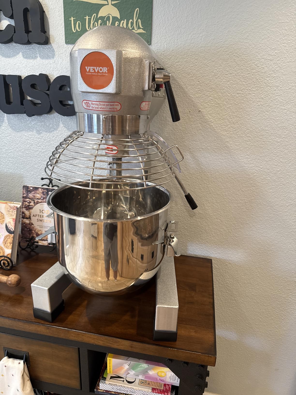 VEVOR Commercial Food Mixer 10Qt, Commercial Mixer with 3 Adjustable Speeds, 550W Dough Mixer, Commercial Stand Mixer with Stainless Steel Bowl customer photo 2