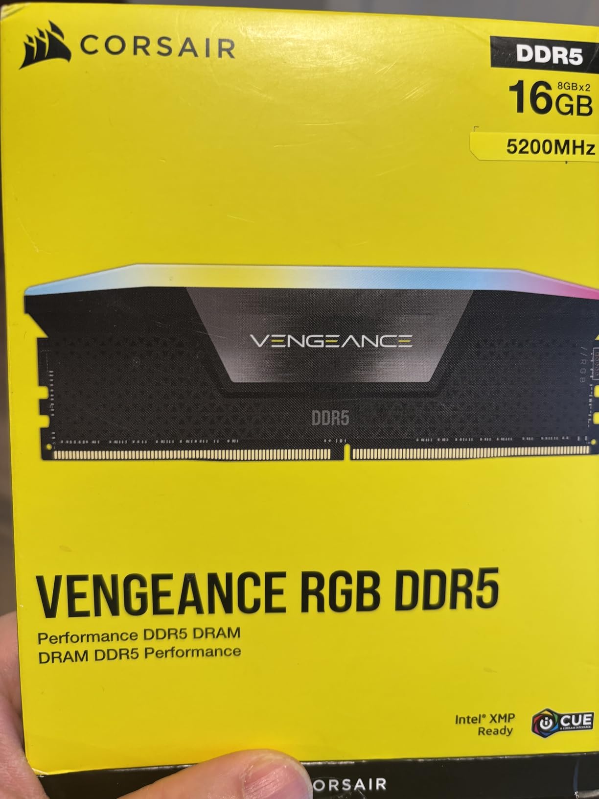 CORSAIR Vengeance RGB DDR5 16GB (2 x 8GB) Up to 5200MHz Intel RAM customer photo 1