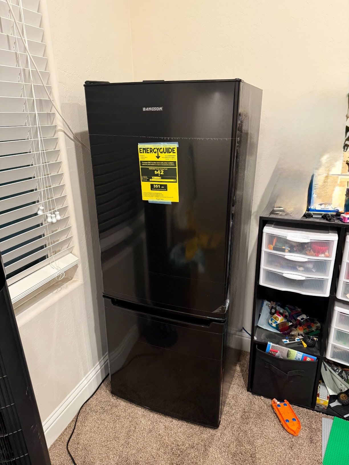 BANGSON Apartment 7.1 Cu.Ft Refrigerator with Bottom Freezer Silver customer photo 1