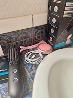 STUDLLY LCD Screen Cordless Hair Straightener & Curler 2 in 1, Pink customer photo 2