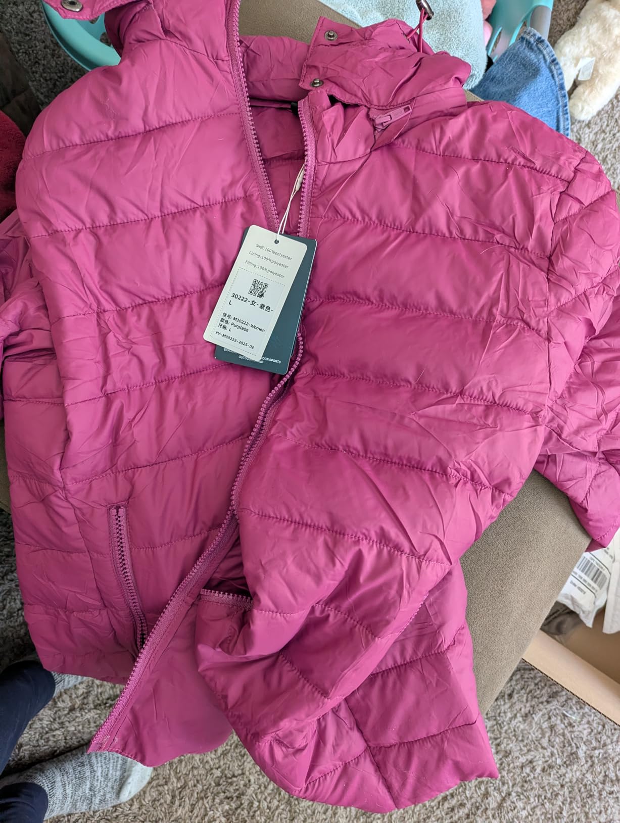TDYPCI Women's Lightweight Waterproof Puffer Jacket Warm For Cold Winter customer photo 1