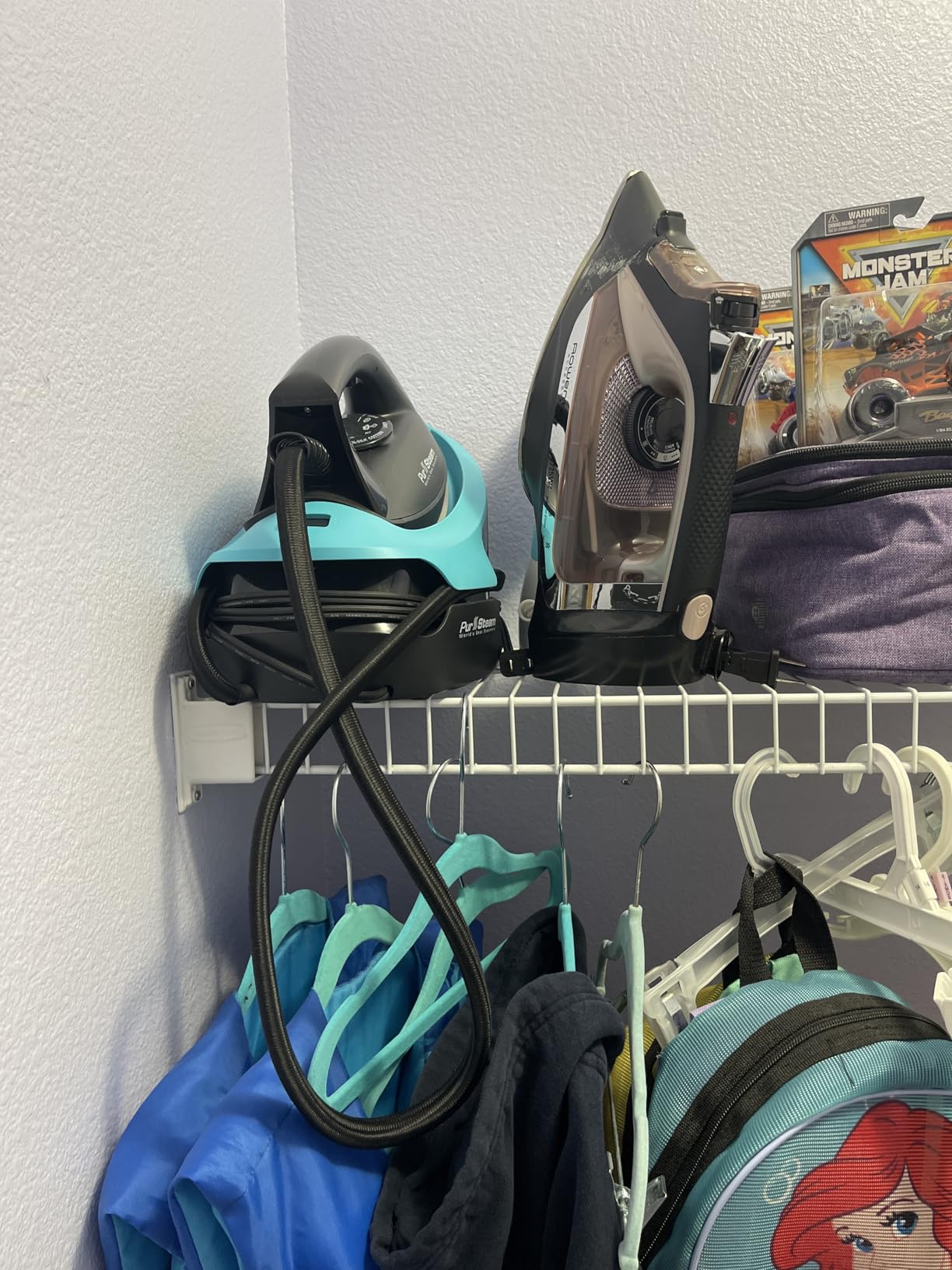 PurSteam Steam Station, Steam Iron with 50.7oz Water Tank, Fast Heat Up, customer photo 1