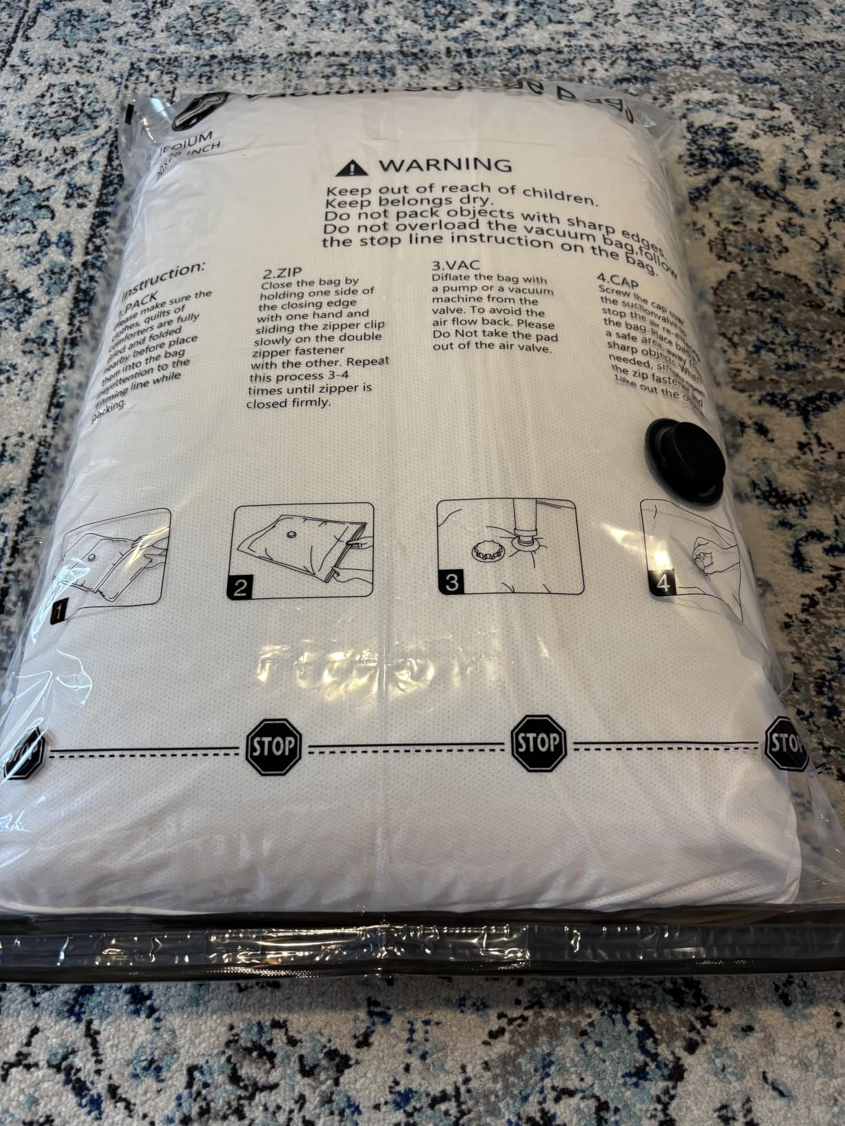 GONGSHI Vacuum Storage Bags for Clothing, 12-Pack, Jumbo customer photo 2