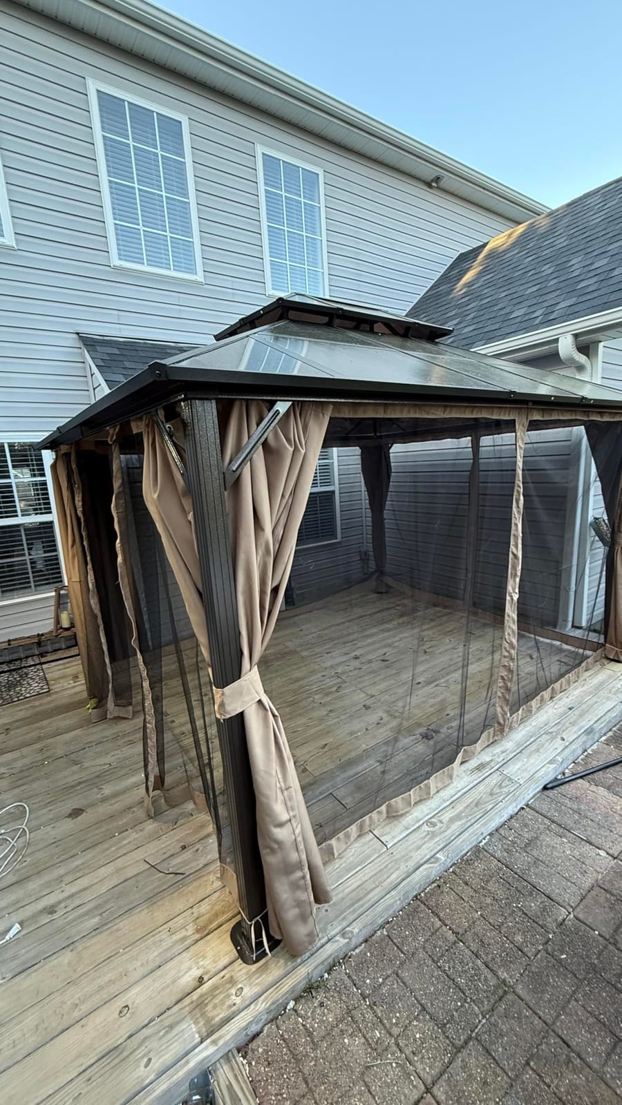 AirWire 10'x12' Hardtop Aluminum Gazebo Dark Gray customer photo 2