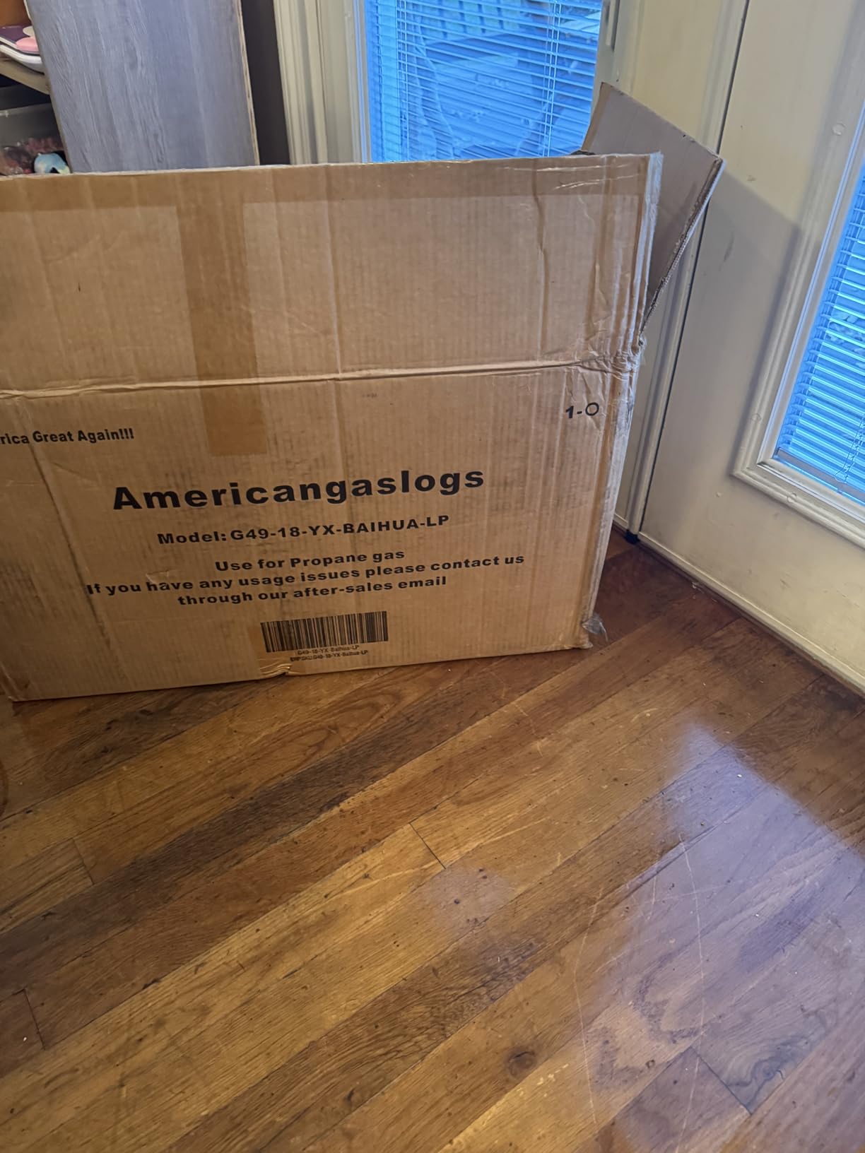 18-24 Inch Ventless Fireplace Logs Set with Remote Control, Only Used for Liquid Propane,Heats up to 36000BTU (Liquid Propane Fireplace Oak, 18Inch) customer photo 2