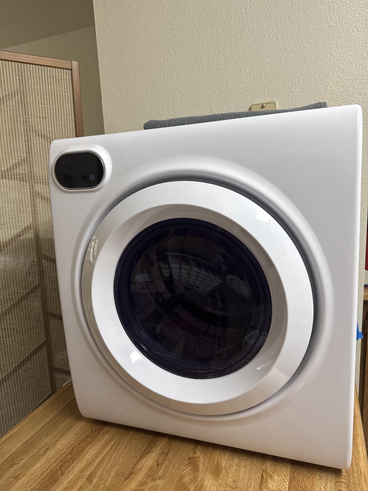 Euhomy 2.65 Cu. Ft. Portable Dryer for Clothes, 1400W Dryer with LCD Panel | 120V Electric Clothes Dryer with 4 Functions, Dryer Machine with Stainless Steel Drum, Small Dryers for Laundry, Apartments customer photo 1
