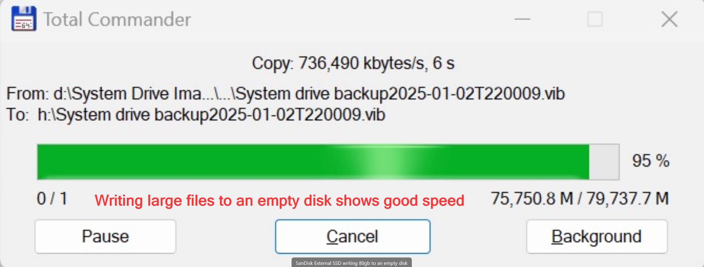 Sandisk 8TB Extreme Portable SSD, Up to 1050MB/s Read Speeds (Old Model) | External Solid State Drive, IP65 Water & Dust Protection, Up to 3M Drop Protection, 256-bit AES Encryption, USB-C - Black customer photo 1
