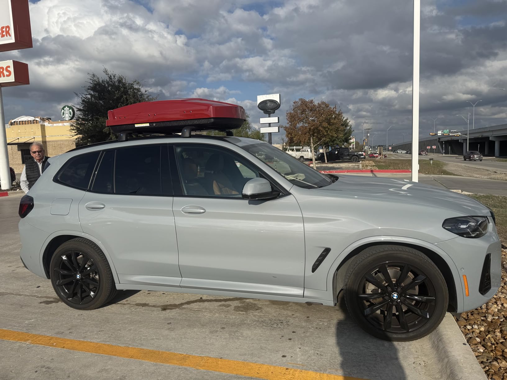 Rooftop Cargo Box,Roof Cargo Carrier Hard Shell 13 Cubic Feet customer photo 1