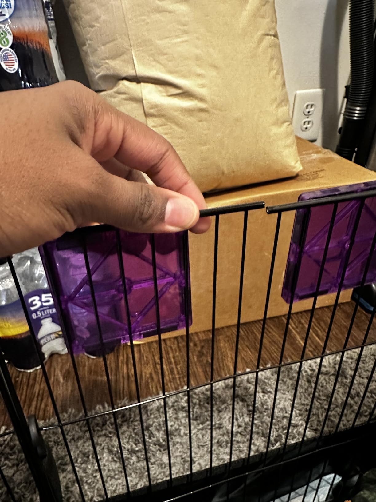 Tresbro Guinea Pig Cage with Top Cover & 12 Panels, Triple Fixing Measures Small Animal Playpen with Waterproof PVC Liner & One-Motion Hooks, 48 x 24 x 16 C&C Grids Cage for Bunny, Hedgehog, Hamster customer photo 2