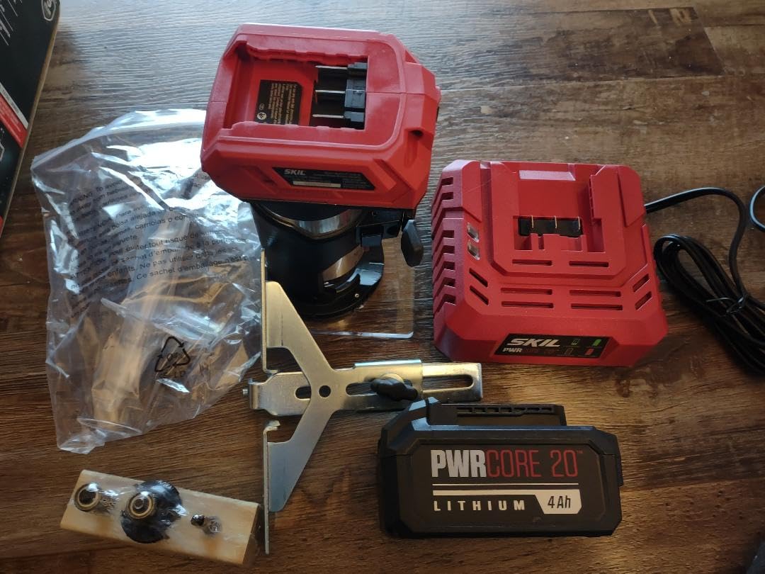 SKIL 20V Brushless Compact Router Kit Including 4.0Ah Battery and 1 Hour Charger-RT1430B-10 customer photo 1