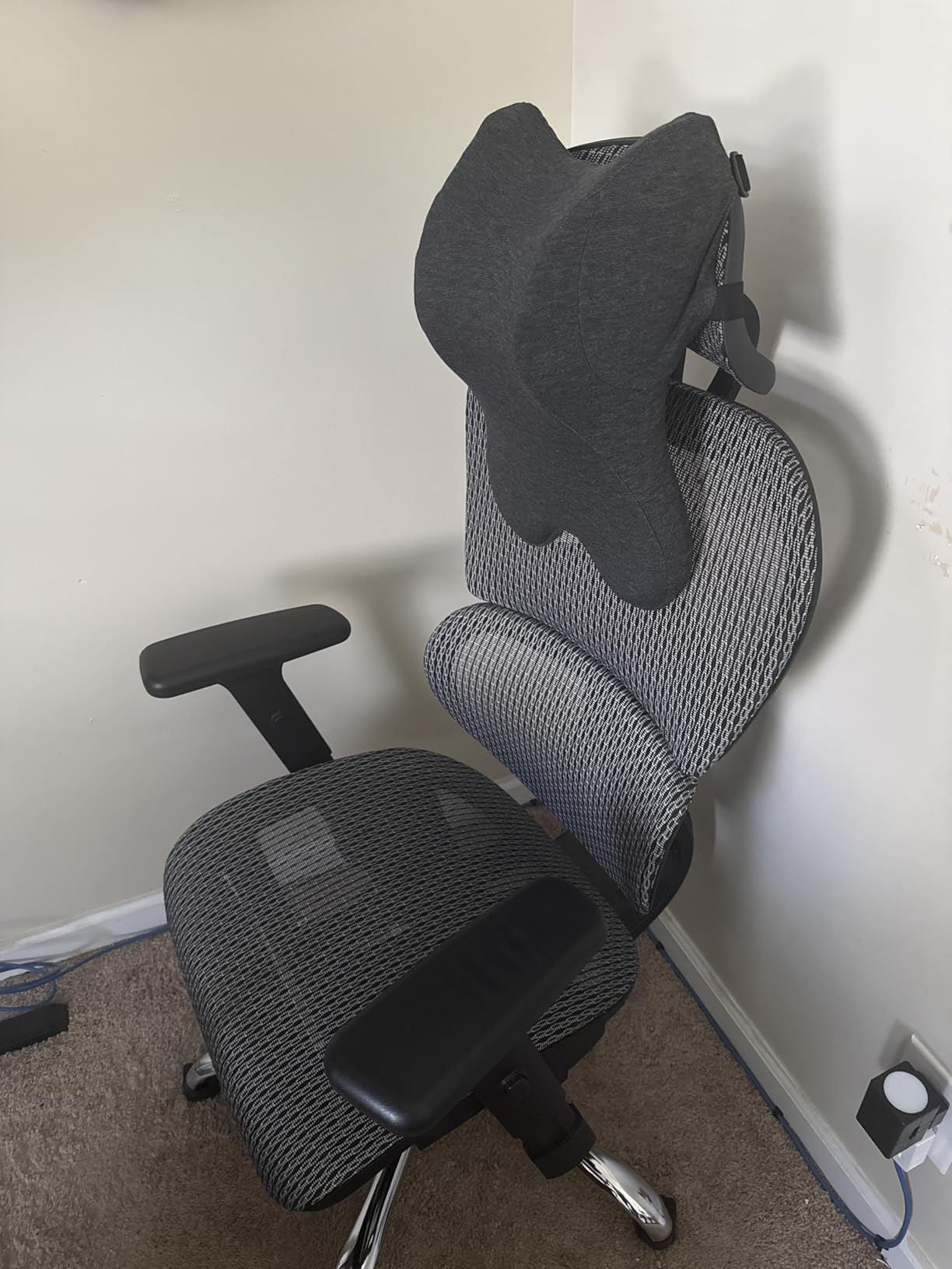 Car Neck Pillow for Driving Gaming Chair Headrest Pillow Office Chair Neck Pillow Ergonomic Design Double Straps Design Suitable for Different Heights customer photo 1