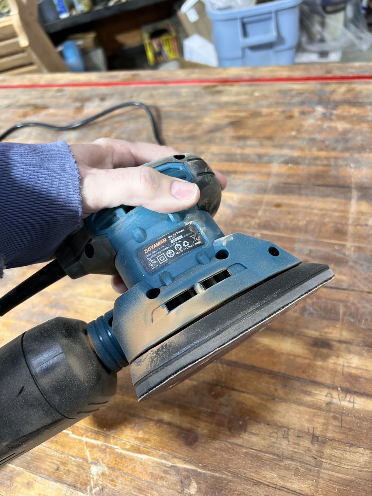 DOVAMAN 130W Detail Sander, 12000RPM Palm Sander Tool customer photo 2