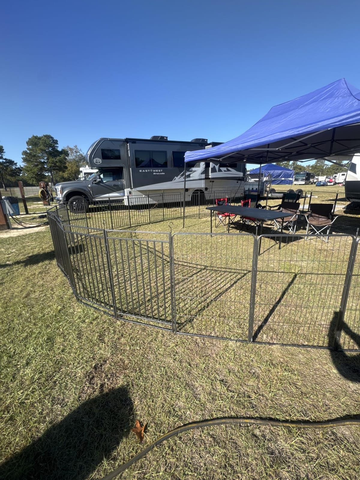Metal Dog Playpen 45in H 16 Panels Heavy Duty Dog Fence customer photo 2