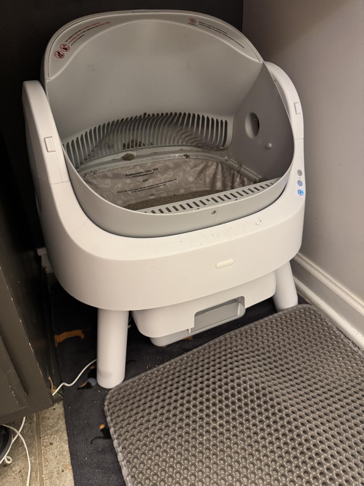 Self Cleaning Cat Litter Box, Automatic Litter Box for Multiple Cats, Integrated Safety Protection with Open-Top Design customer photo 2