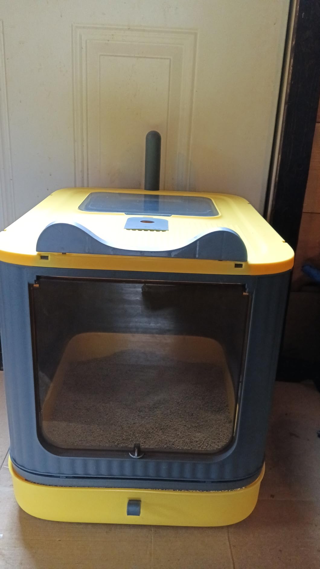 Foldable Enclosed Cat Litter Box with Lid, for Kitten to Medium customer photo 1