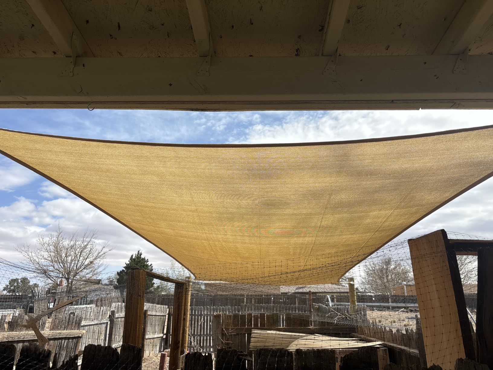 ColourTree 8' x 16' Beige Rectangle Sun Shade Sail for Garden customer photo 2