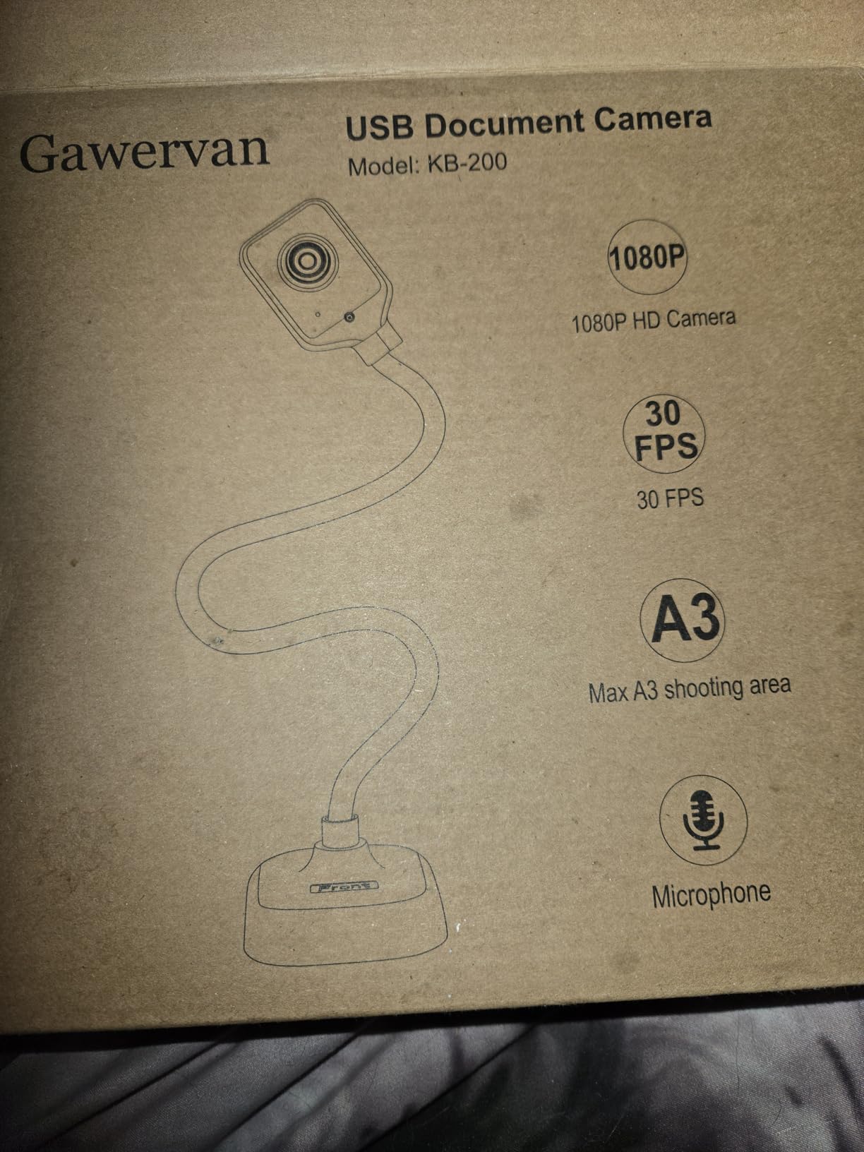 Document Camera for Teachers and Classroom, Gawervan USB Webcam/Doc Camera Built-in Mic- Mac OS, Windows, Chromebook Compatible for Live Demo, Web Conferencing, Distance Learning, Remote Teaching customer photo 1