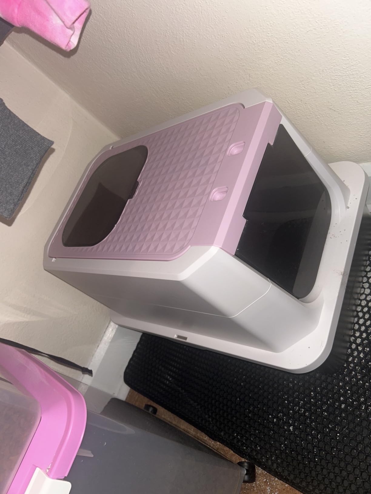 RIZZARI Stainless Enclosed Top Entry High-Sided: Large Covered Litter Box customer photo 2