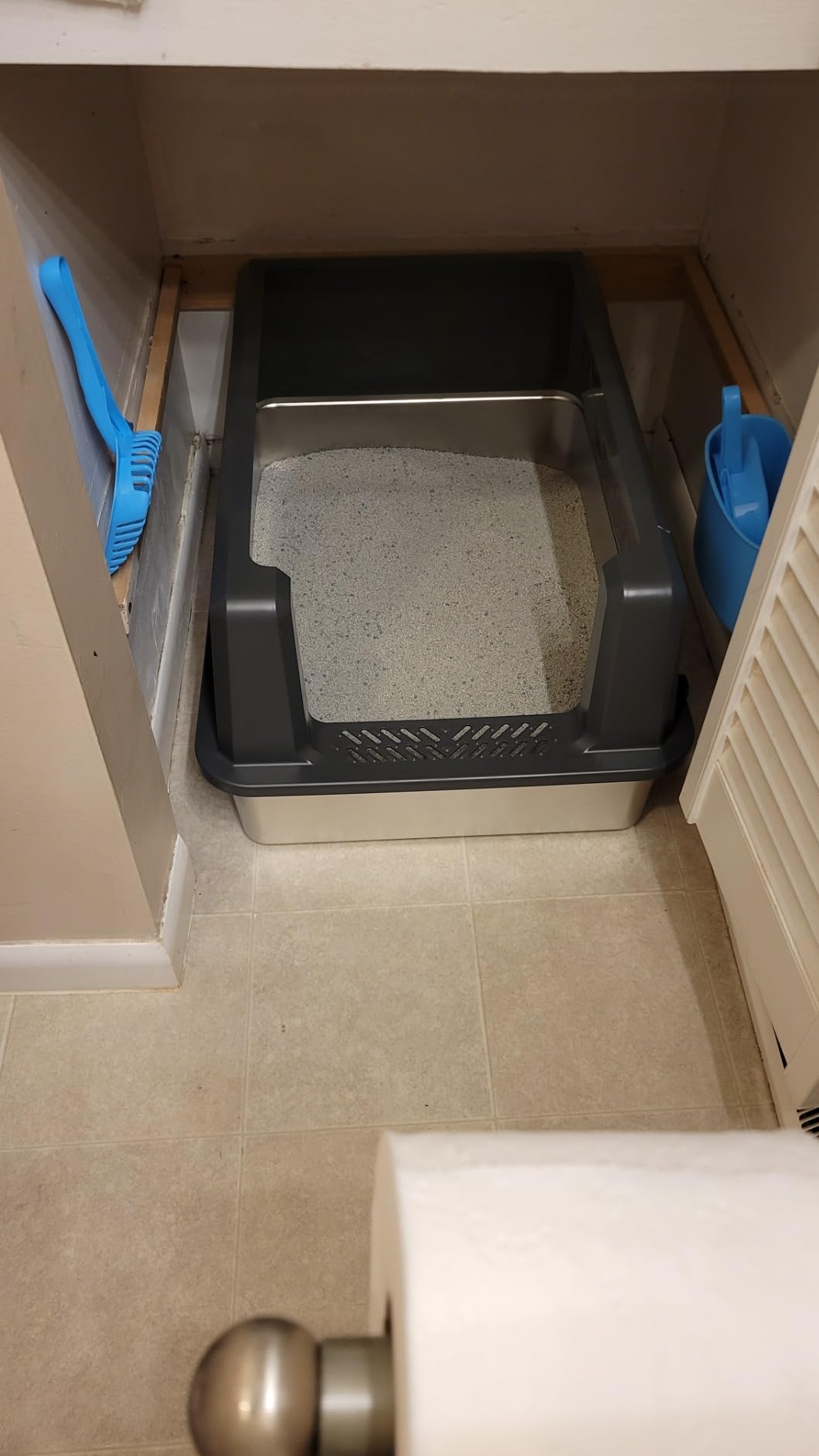 XXL Stainless Steel Litter Box with Lid for Multiple & Big Cats customer photo 2