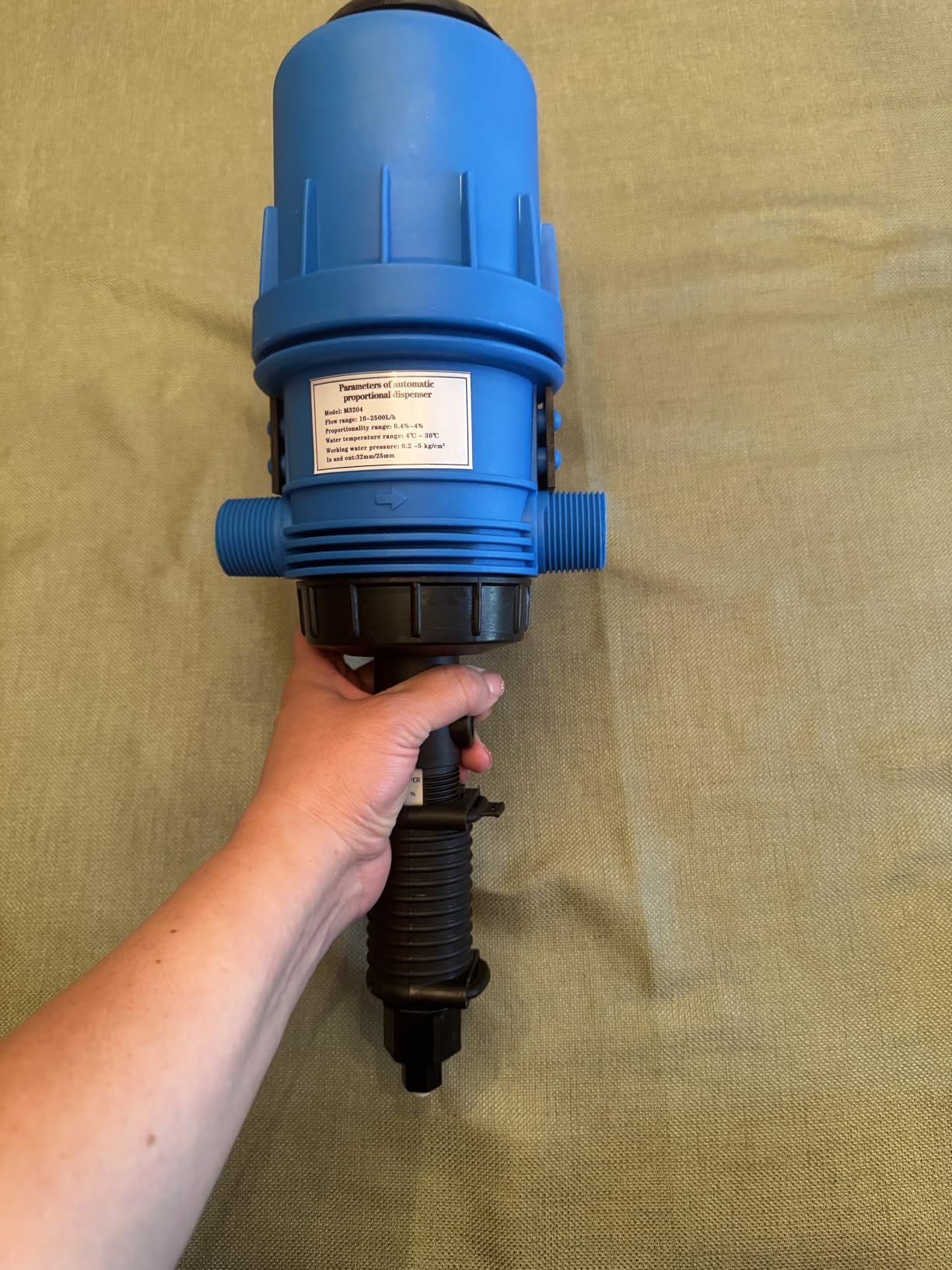 0.4%~4% Adjustable Fertilizer Injector for Drip Irrigation, Automatic Chemical Liquid Dosing Pump, 2.2~13 Gallons/H Flow Rate, Drip Irrigation Fertilizer Injector for Livestock Industry Garden customer photo 2