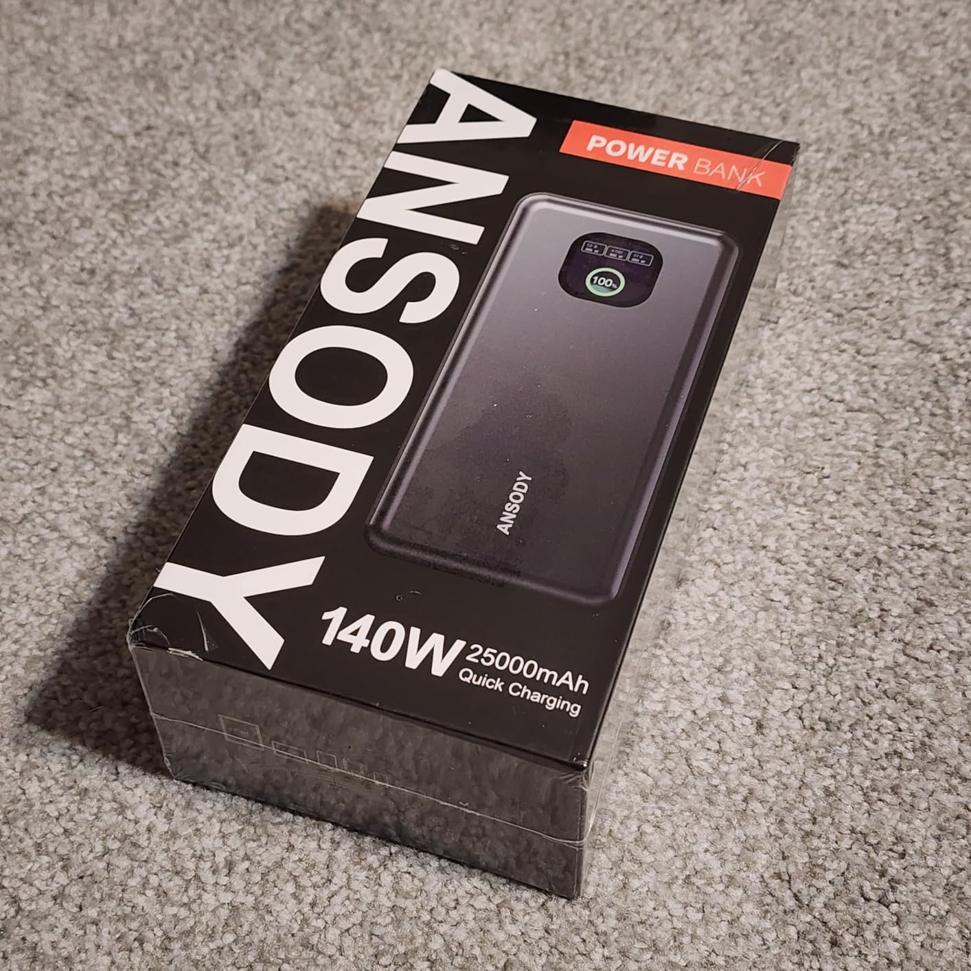 140W Laptop Power Bank, 25000mAh with TFT Smart Digital Display customer photo 1