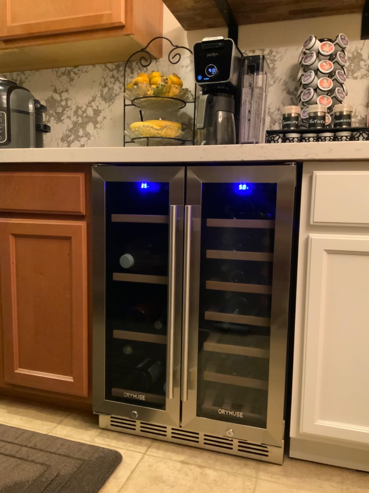ORYMUSE 15 Inch Beverage Refrigerator, 130 Can Under Counter Drink Cooler customer photo 1