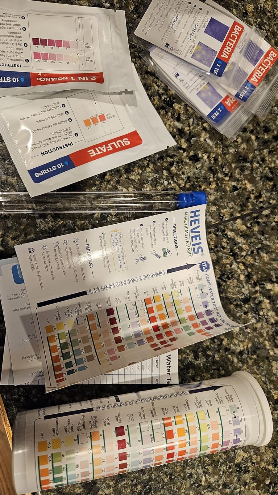 21-in-1 Home Drinking Water Testing Kit - 120 Strips + 4 Bacteria Tests - Tap and Well Water Test Kit, Easy to Test and Read for Hardness, Lead, Iron, Fluoride, pH, Copper, Bacteria and More customer photo 1