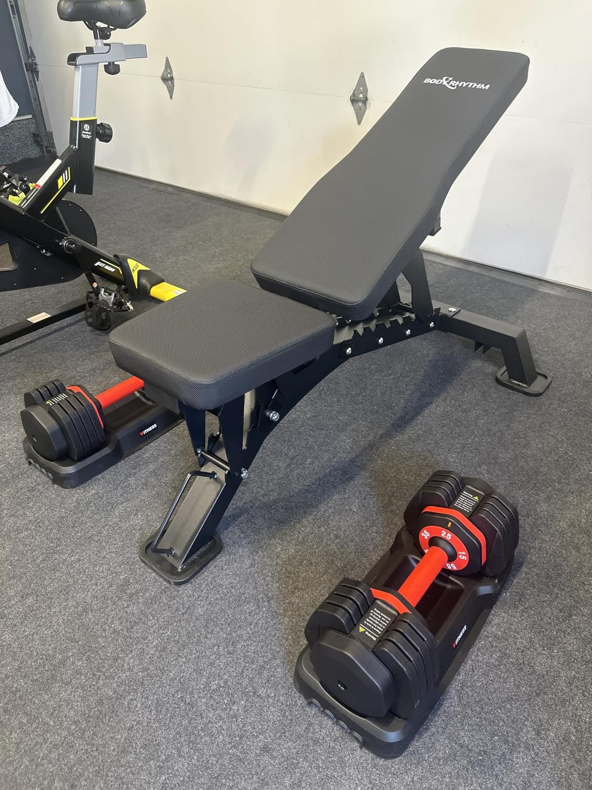 BODYRHYTHM Commercial-grade Weighted Bench, 1300LBS Weight Capacity Strength Training Bench, Heavy-duty Adjustable Workout Bench for Garage and Home Gym Workouts, Weight Lifting, and Bench Press. customer photo 1