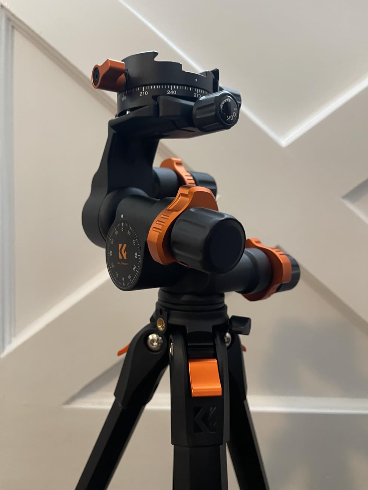 K&F Concept 3-Way Geared Tripod Head | Millimeter Micro-Adjustment, Aluminum Alloy, Maximum Load Capacity of 6kg for Star Shooting. GD-3W PRO customer photo 2