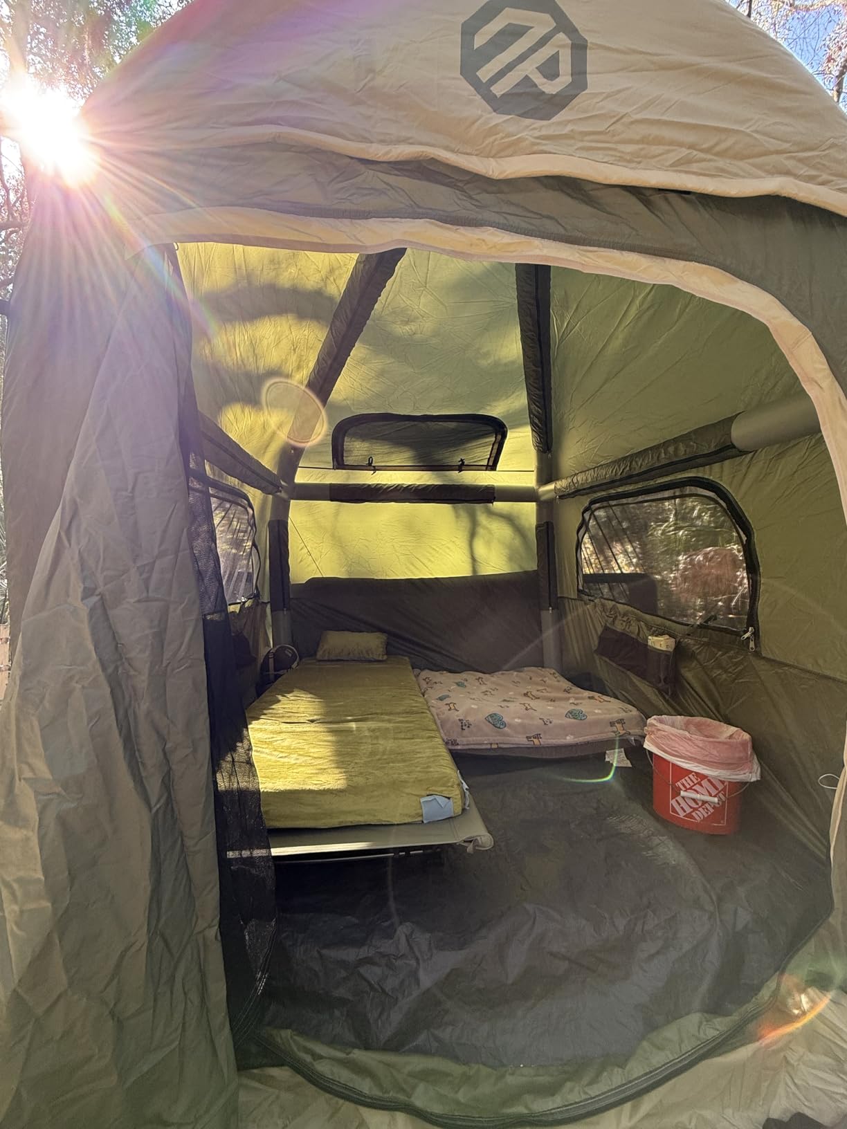 Gaialoop Memory Foam Camping Mattress, 3 Inch Camping Sleeping Pad customer photo 2